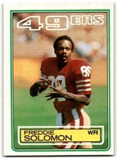 1983 Topps #172 Freddie Solomon San Francisco 49ers