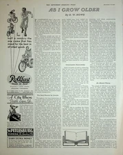 Original 1934 Vintage Bicycle Ad: Rollfast made to Last#Collectives