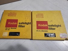 Lot Of 2 Kodak 5-1/2" 14 cm Round Safelight Filter Series OA No. 13