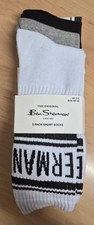 Image of Ben Sherman 3 Pairs Of  sports socks Mens Size 7-11uk Crew Socks New