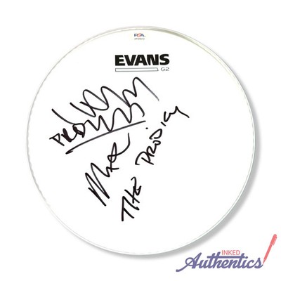 The Prodigy Signed Autographed 10  Drumhead PSA/DNA Authenticated