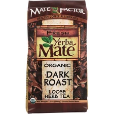 Mate Factor Organic Fresh Brazilian Yerba Mate Herb Tea Dark Roast 12 Oz