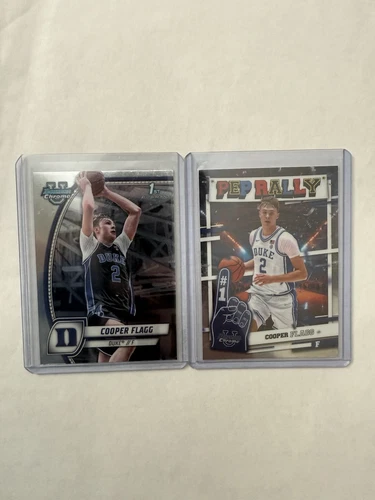 2024-25 Bowman U University Chrome Cooper Flagg 1st Bowman Rookie + Pep Rally