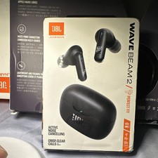 JBL Wave Beam 2 Bluetooth True Wireless In-Ear Earbuds ANC Black