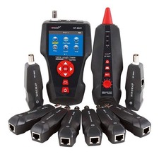 Network Cable Tester Wire Tester Tracker for RJ45/RJ11/BNC LAN Cable  8 Remote