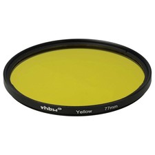 Universal Farbfilter für Kamera Objektive mit 77mm Filtergewinde - Gelb