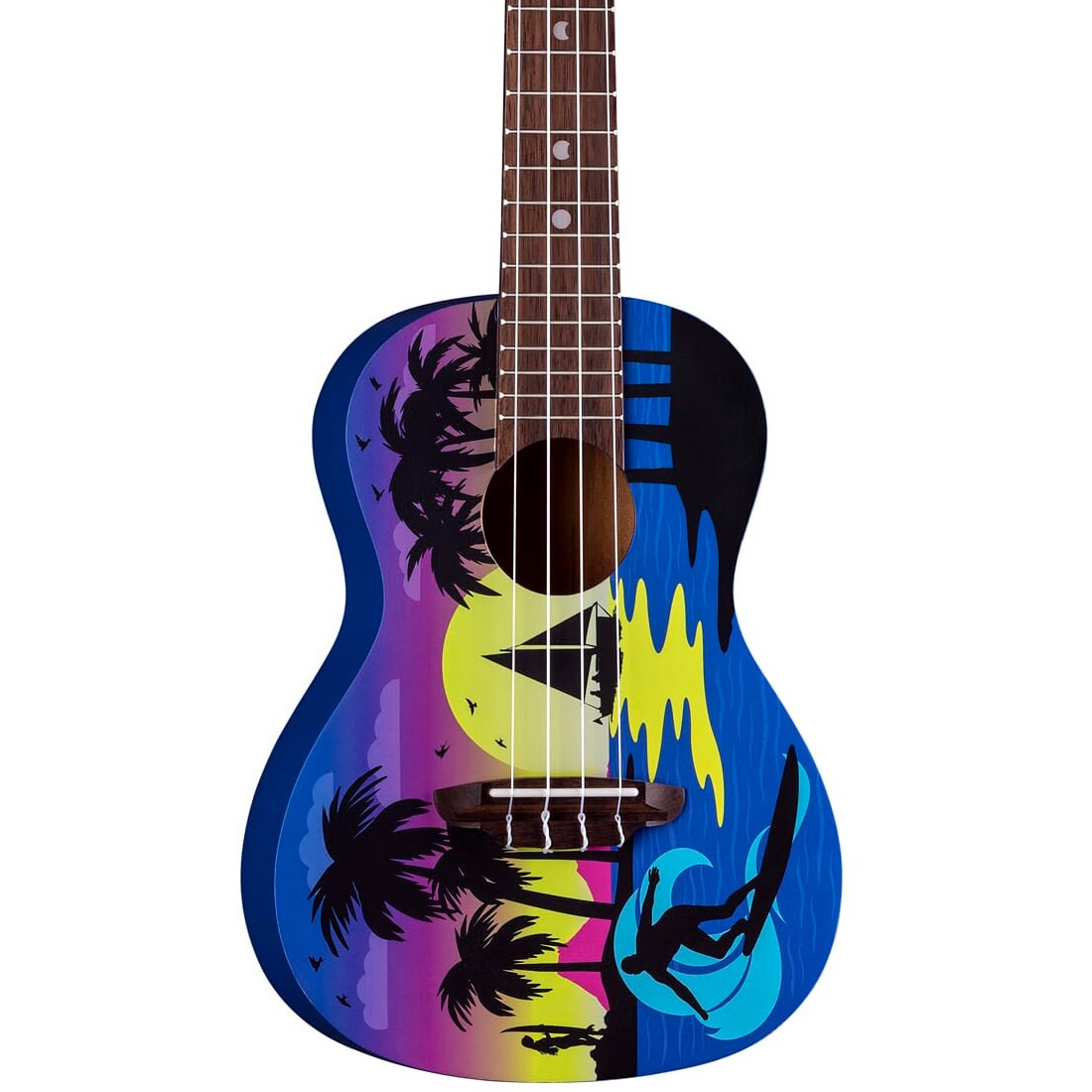 Летняя концертная гавайская гитара Luna Uke Kauwela с концертной сумкой 22890₽