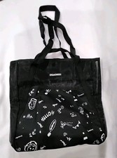 DiGeeONEGU Large Mesh Beach/Tote Bag Waterproof Sandproof, Pockets, Sides Expand