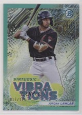 2022 Bowman Virtuosic Vibrations Aqua Refractor 17/125 Jordan Lawlar #VV-16 03ox
