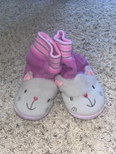 Cat Slippers 2T-3-T Purple And gray