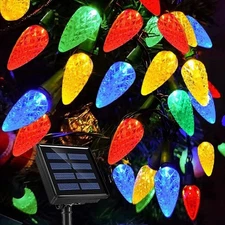 Best Solar Powered Christmas Lights for Outside Outdoor Xmas with 100 Count C6