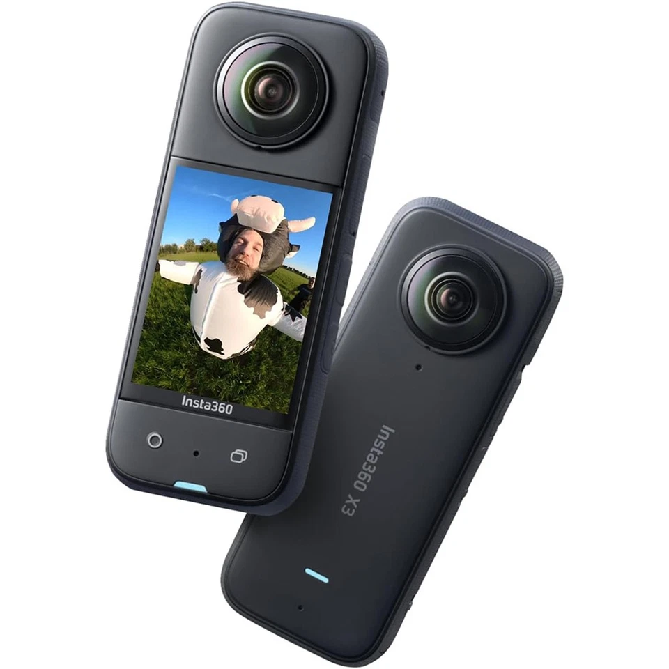 Insta360 X3 5.7K 360 Degree Action Camera in Black - CINSAAQ/B - Open Box
