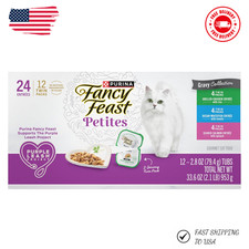 Purina Fancy Feast Gourmet Wet Cat Food Variety Pack, Petites Gravy Collection
