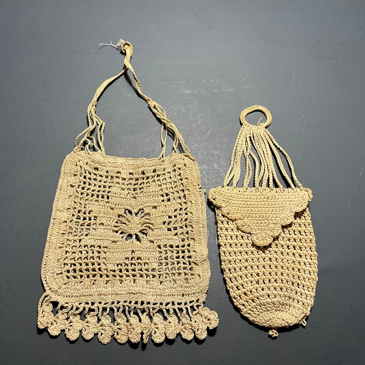 Crochet/Knit Purse Vintage Bags, Handbags & Cases for sale | eBay