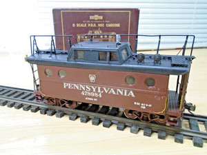Detailed Sunnyside-ENDO Japan Brass 2-Rail O Scale PRR Caboose with Antenna OB