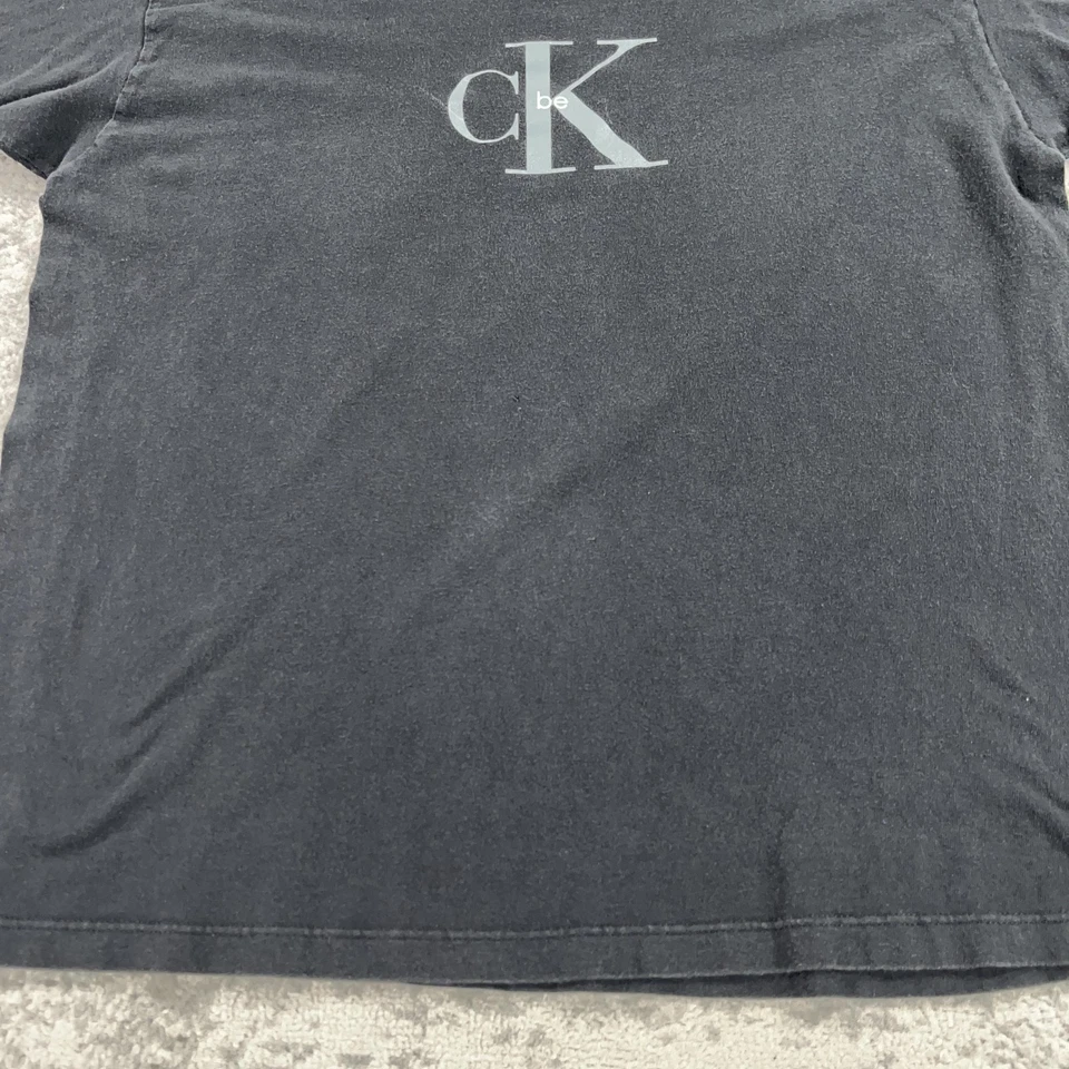 Vintage Calvin Klein Shirt Mens XL Black CK Be Fragrance Tee Made USA 90s Rare - Image 4 of 4