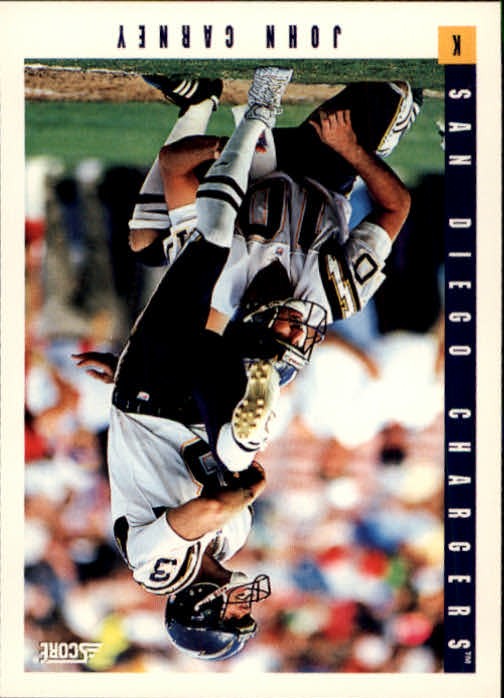 1993 Score #396 John Carney - FB