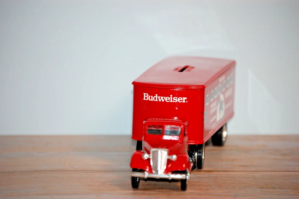 Banco de remolque tractor Anheuser Busch 1941 rojo Foto 2 de 4