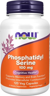 NOW, Phosphatidyl Serine 100 mg with Phospholipid compound, 120 Veg Caps