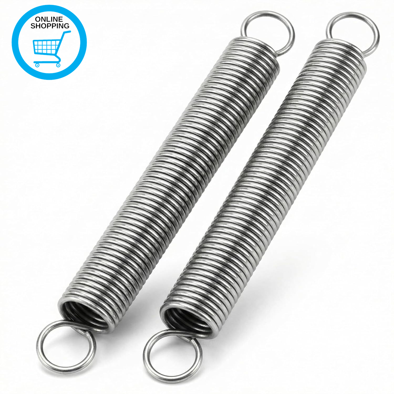 ® 2PCS Extended Compressed Spring,150Mm Free Length, Extension Spring, Stainless