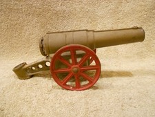 Vintage Cast Iron Conestoga Big Bang Toy Cannon 9" -AS PICTURED -SEE PICS