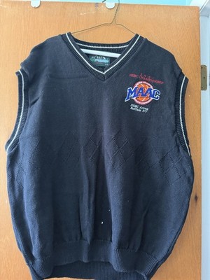 Vintage 2001 MAAC Basketball Tournament Sweater Vest Size CL- Buffalo/HSBC Arena
