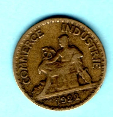 PIECE FRANCE 3. PIECES COMMERCES INDUSTRIES 50 CENTIMES 1922 -1924 - 1927 - Photo 1/4