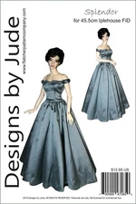 Splendor Dress Pattern for 45.5cm Iplehouse FID BJD Dolls