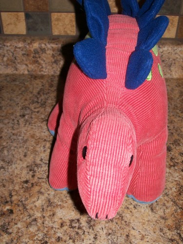 16 ZOLL GUND AAAAH DINOSAURIER STEGGY KORD ROTER DINO 319603 STOFFTIER PLÜSCHTIER - Bild 4 von 7