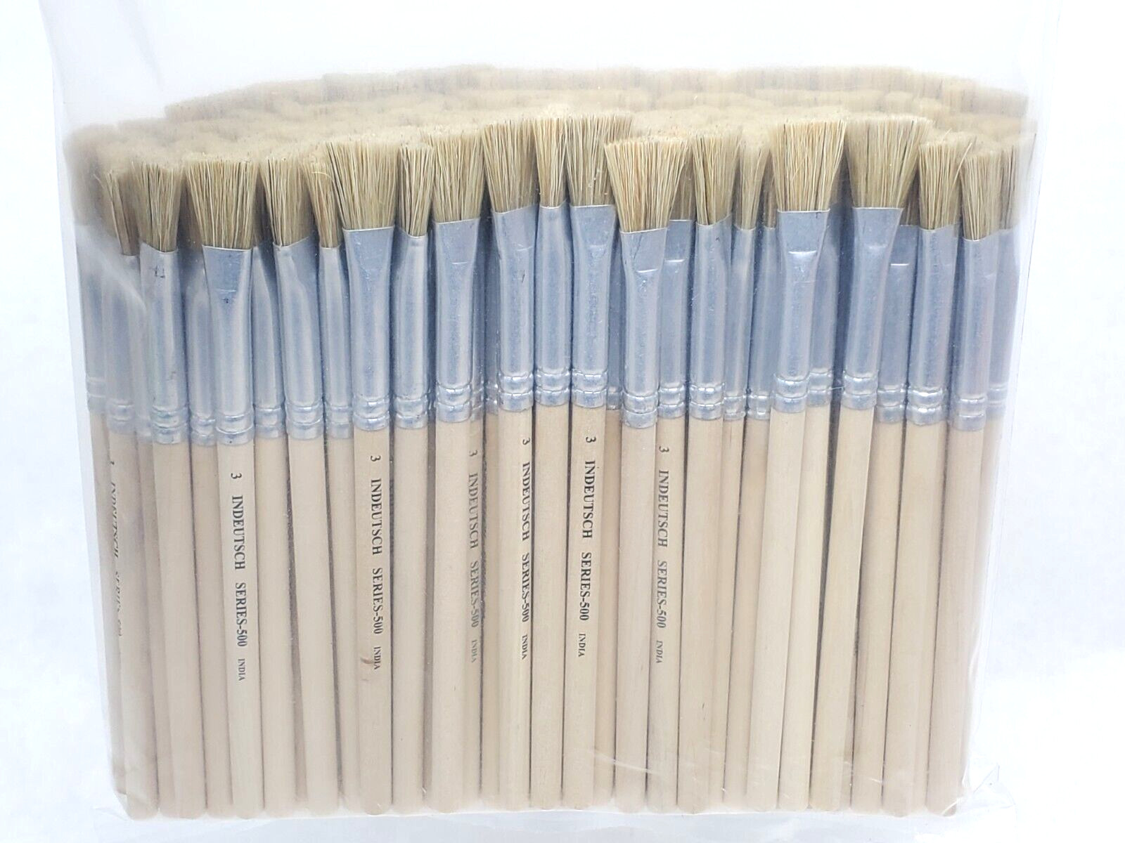144pcs Disposable Glue 5/8 Brush Wood Handle Hobby Paint Touchup Flux
