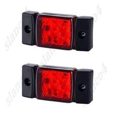 1 x 3 SMD LED Rot Begrenzungsleuchte Seitenleuchte 12V 24V mit E-Pr/üfzeichen Umrissleuchte Anh/änger Wohnwagen Auto LKW PKW KFZ Lampe Leuchte Licht