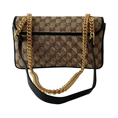 【セール 】グッチ☆GG MARMONT チェーンハンドバッグ☆846325 Gucci Small Marmont GG Canvas Bag | eBay