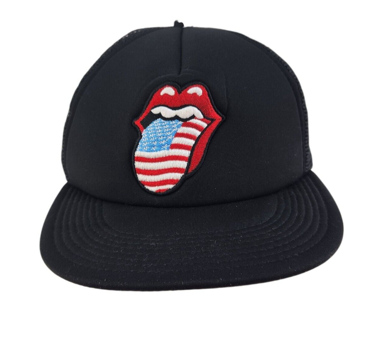 The Rolling Stones Zip Code Tour Black Mesh Snapback Trucker