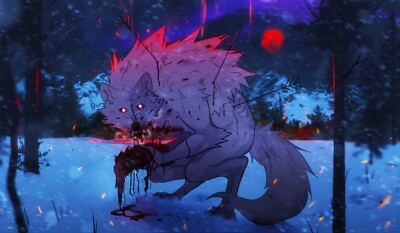Feral wolf attack Playmat card game Play Mat desk Mouse Pad TCG CCG MTG