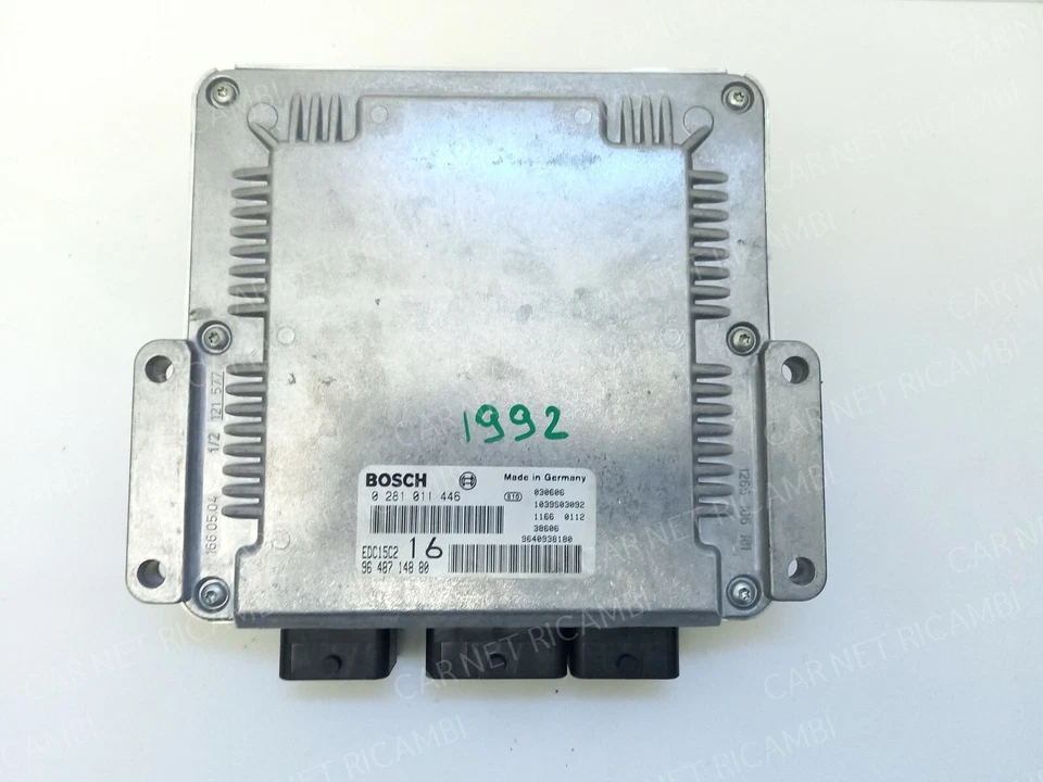 0281011446 BOSCH EDC15C2 9648714880 CENTRALINA MOTORE PEUGEOT 406 2.2 HDI 98 KW - Immagine 2 di 4