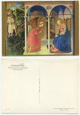 02484 - School of Fra Angelico: The Annunciation - Old Postcard