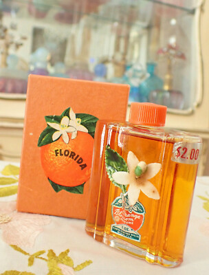 VTG 1940s Exotic Perfume Mfg. Co FLORIDA ORANGE BLOSSOM Real