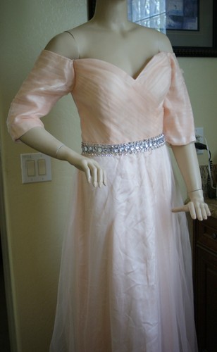 Rebecca Taylor Off-Shoulder Gown (Size 8) - Picture 2 of 5