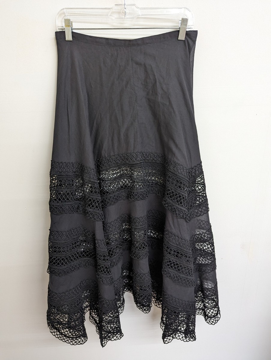 スカート CHARO RUIZ IBIZA SKIRTS CHARO RUIZ IBIZA Women's Benna Long Lace-Detailed Skirt