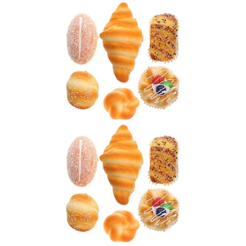 Set of 2 Gefälschtes Französisches Brot Simulation Lebensmittelmodell Stütze - Zdjęcie 3 z 12