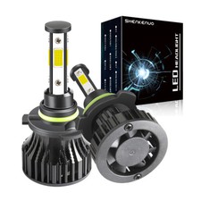 4-sides 9006 Led Headlight Bulbs Super Bright White 8000lm Kit Low Beam Cob Lamp