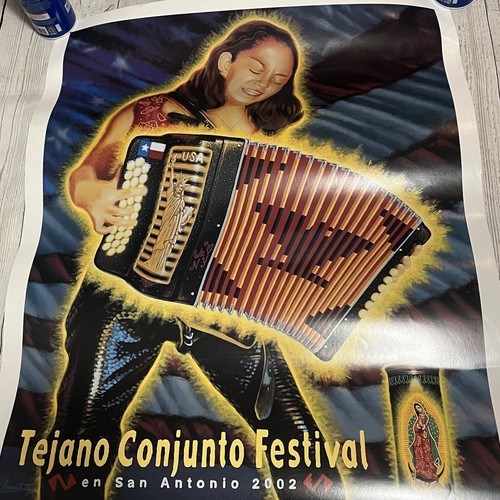 San Antonio Tejano Conjunto Music Festival Poster 2002 21st Annual Flaco Jimenez - Picture 10 of 10