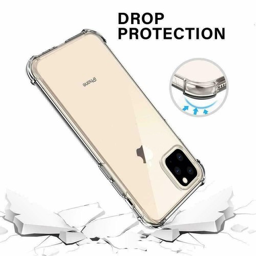 For Apple iPhone 11 Pro Max Clear Case Shockproof Heavy Duty Gel Soft TPU Cover - Picture 2 of 9