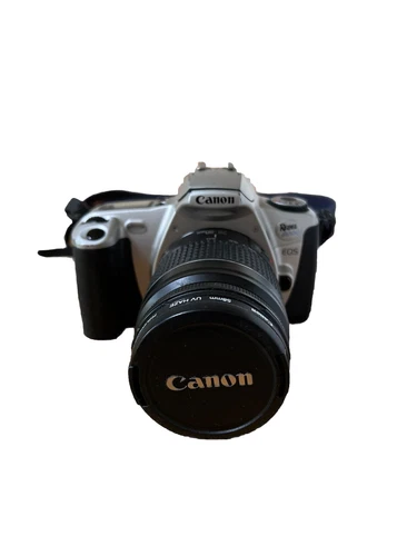 Canon EOS Rebel 2000 35mm SLR Film Camera w/Canon 28-80mm 75-300 mm Lens Tested
