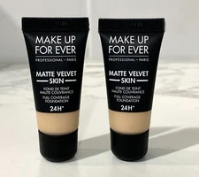 2X Make Up For Ever Matte Velvet Skin 24H Foundation Y245, mini 0.16oz/5ml (#G4