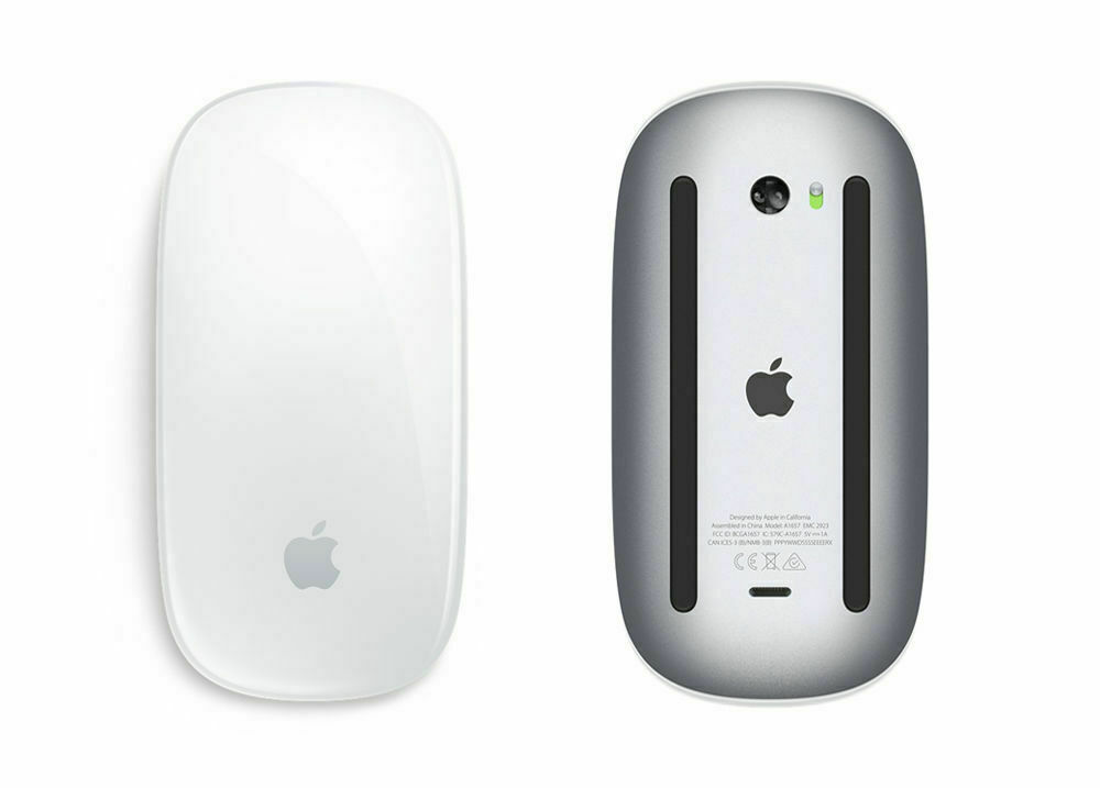 Apple Mouse Bluetooth Magic Mouse White Wireless Model A1296 3VDC ...