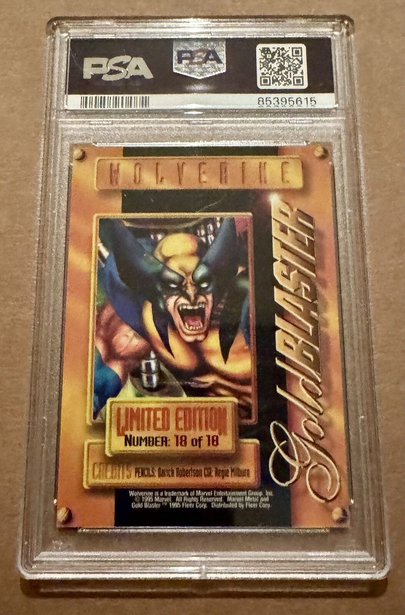 1995 Marvel Metal #18 Wolverine Gold Blaster PSA 9 Mint | eBay