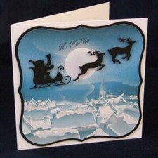 Santa Claus Travels Metal Cutting Dies Stencils Scrapbooking Paper Cards Craft