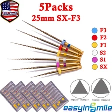 1/5Pk Dental X-Pro Gold Taper Niti Endo Rotary Files SX-F3 Endodoncia 21/25/31mm