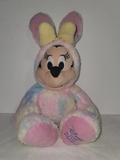 Disney Store Minnie Mouse Easter Bunny 2020 18" Plush Dye